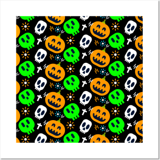 Halloween Pattern Posters and Art